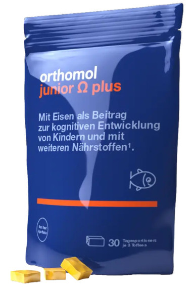 Orthomol Junior Omega Plus (жувальні іриски). MOONALI. Зображення 4