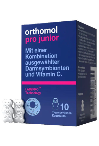 Orthomol Pro Junior (жувальні таблетки у вигляді ведмедиків зі смаком полуниці). MOONALI. Зображення 14