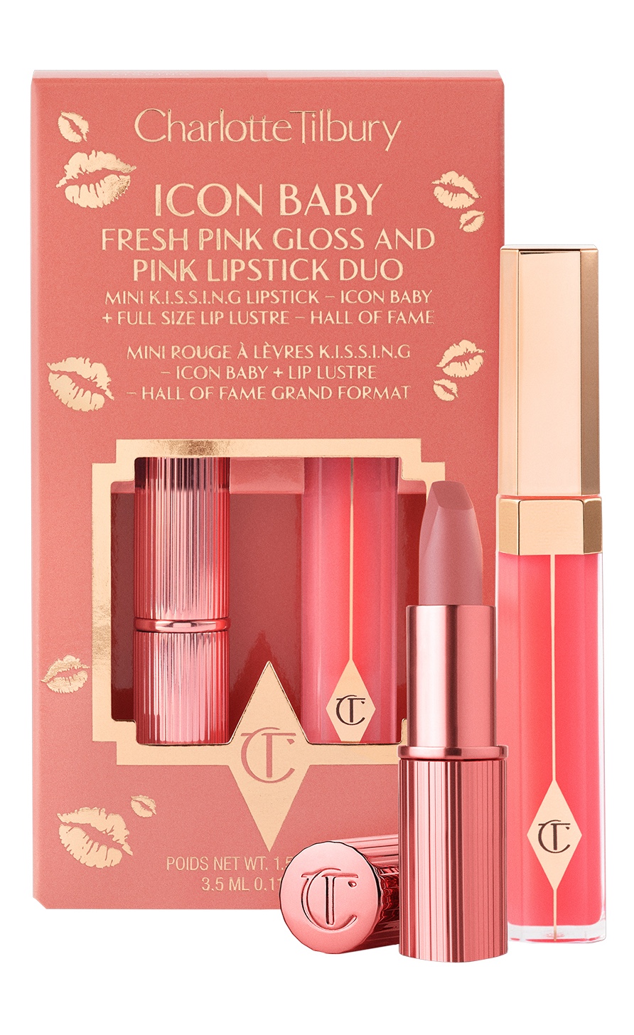 Charlotte Tilbury - Лимитированный набор для губ K.I.S.S.I.N.G Lipstick and Lip Gloss Duos - Фото 1