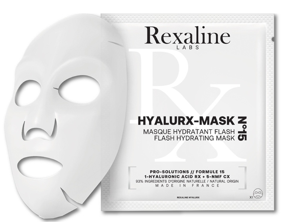 Rexaline - Маска тканевая для мгновенного увлажнения кожи Hyalurx-Mask N15 Flash Hydrating Mask - Фото 1