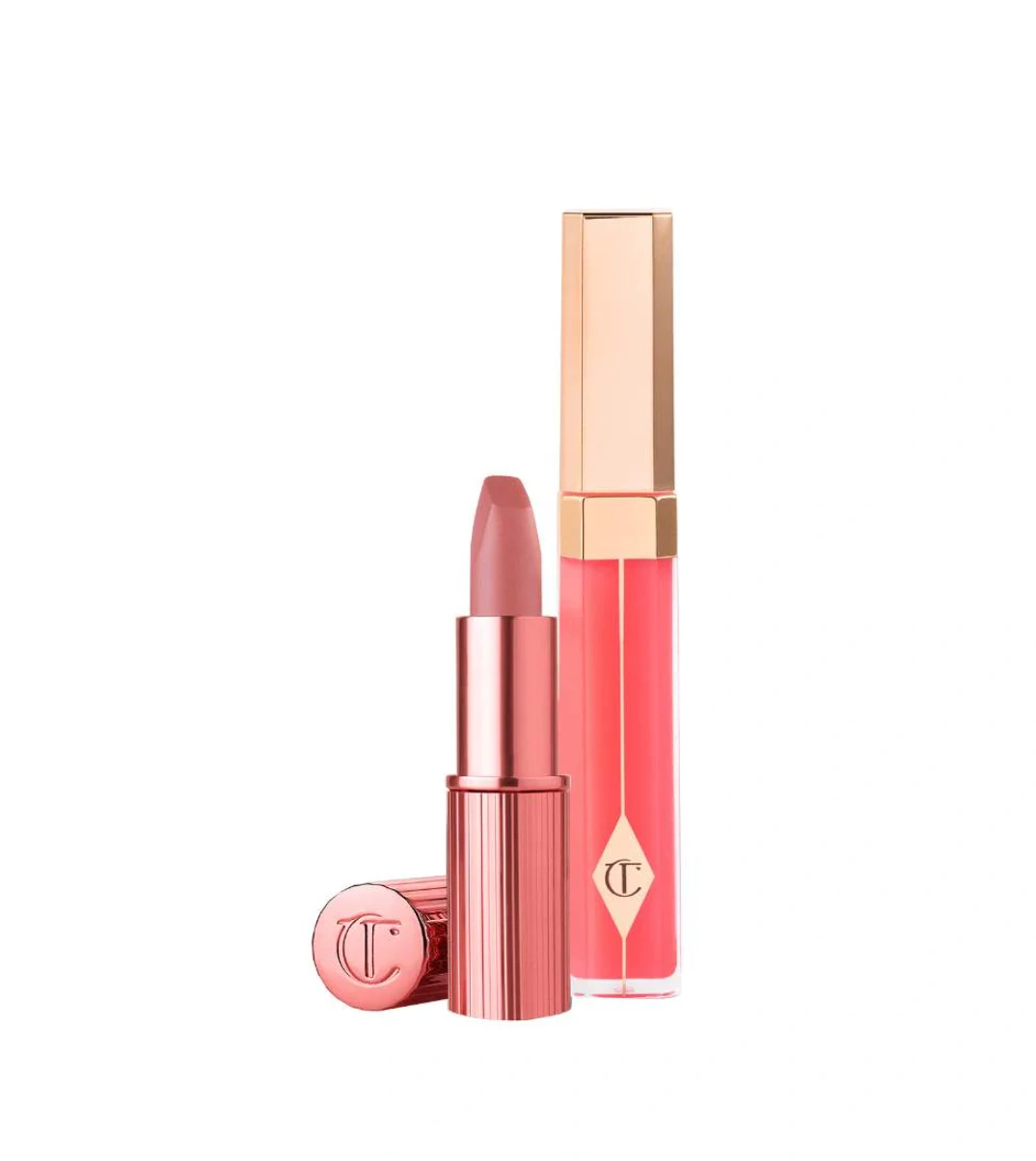 Charlotte Tilbury - Лимитированный набор для губ K.I.S.S.I.N.G Lipstick and Lip Gloss Duos - Фото 2