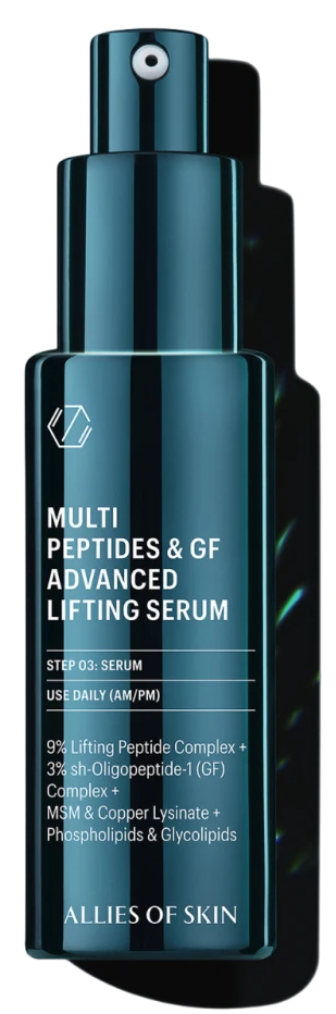 Allies of Skin - Мультипептидная сыворотка с эффектом лифтинга Multi Peptides &amp; GF Advanced Lifting Serum - Фото 1