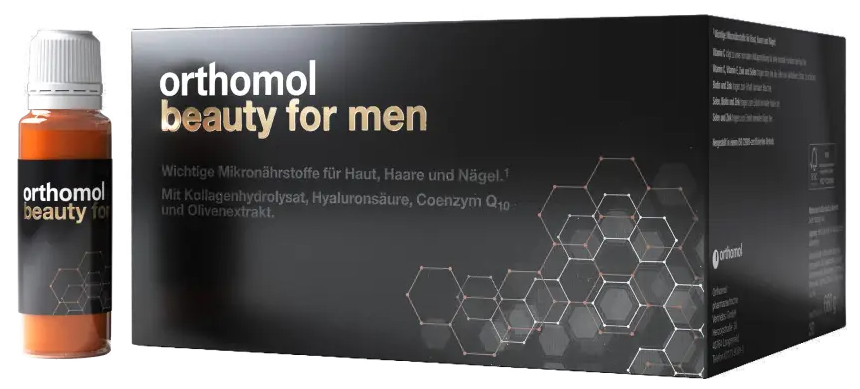 Orthomol - Orthomol Beauty for Men (питьевая бутылочка с суспензией) Beauty for Men - Фото 1