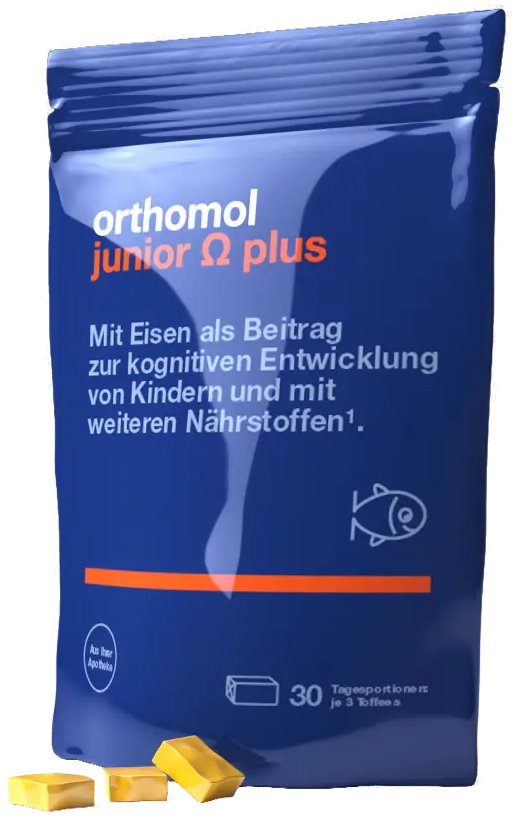 Orthomol - Orthomol Junior Omega Plus (жувальні іриски) Junior Omega Plus - Зображення 1