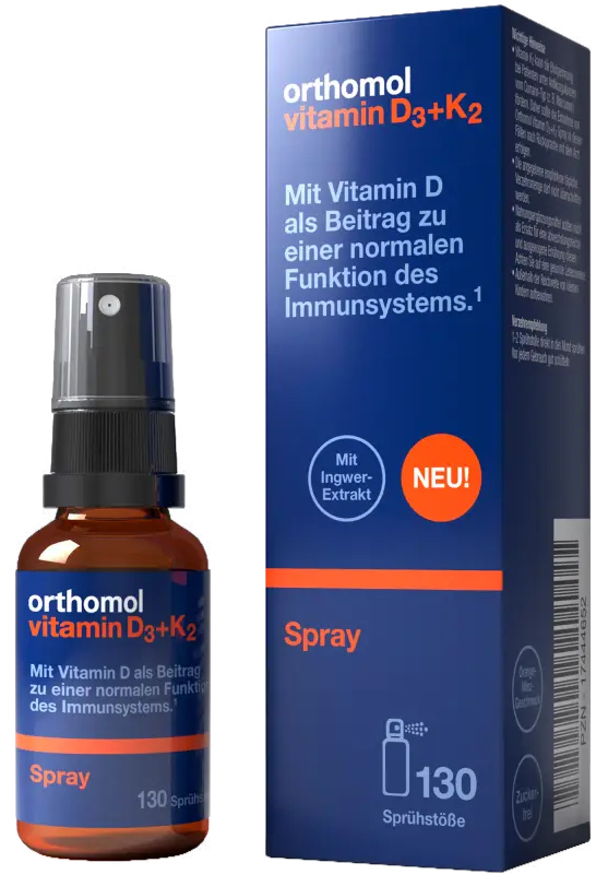 Orthomol - Orthomol Vitamin D3+K2 (спрей) Vitamin D3+K2 - Фото 1