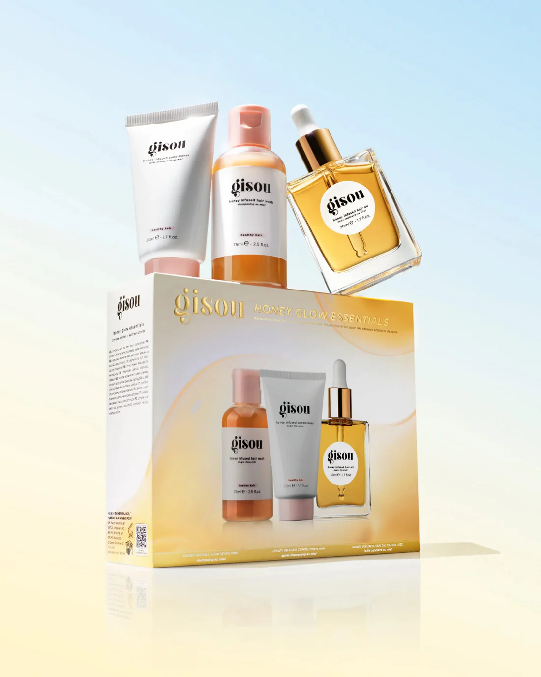 Gisou - Набір для волосся Honey Glow Essentials Set - Зображення 2