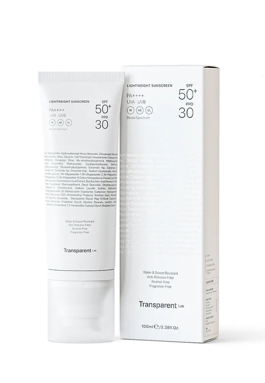 Transparent Lab - Легкий сонцезахисний крем SPF50+ Lightweight Sunscreen SPF 50+ - Зображення 2