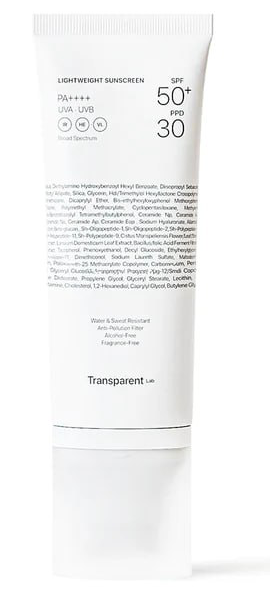 Transparent Lab - Легкий сонцезахисний крем SPF50+ Lightweight Sunscreen SPF 50+ - Зображення 1