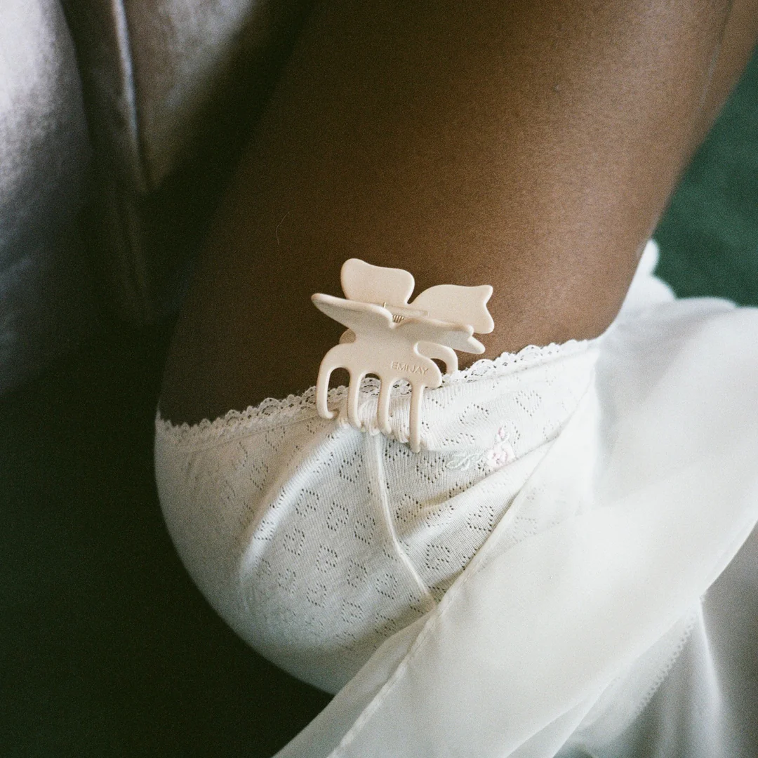 Emi Jay - Заколка для волос "Custard" Bow Clip In Custard - Фото 2