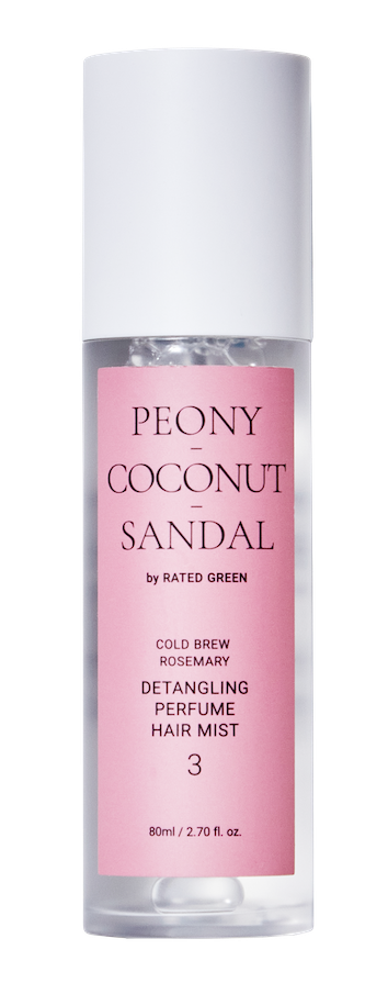 Rated Green - Парфюмированный мист для волос 3 (пион-кокос-сандал) Perfume hair mist-3 Peony- Coconut-Sandal - Фото 1