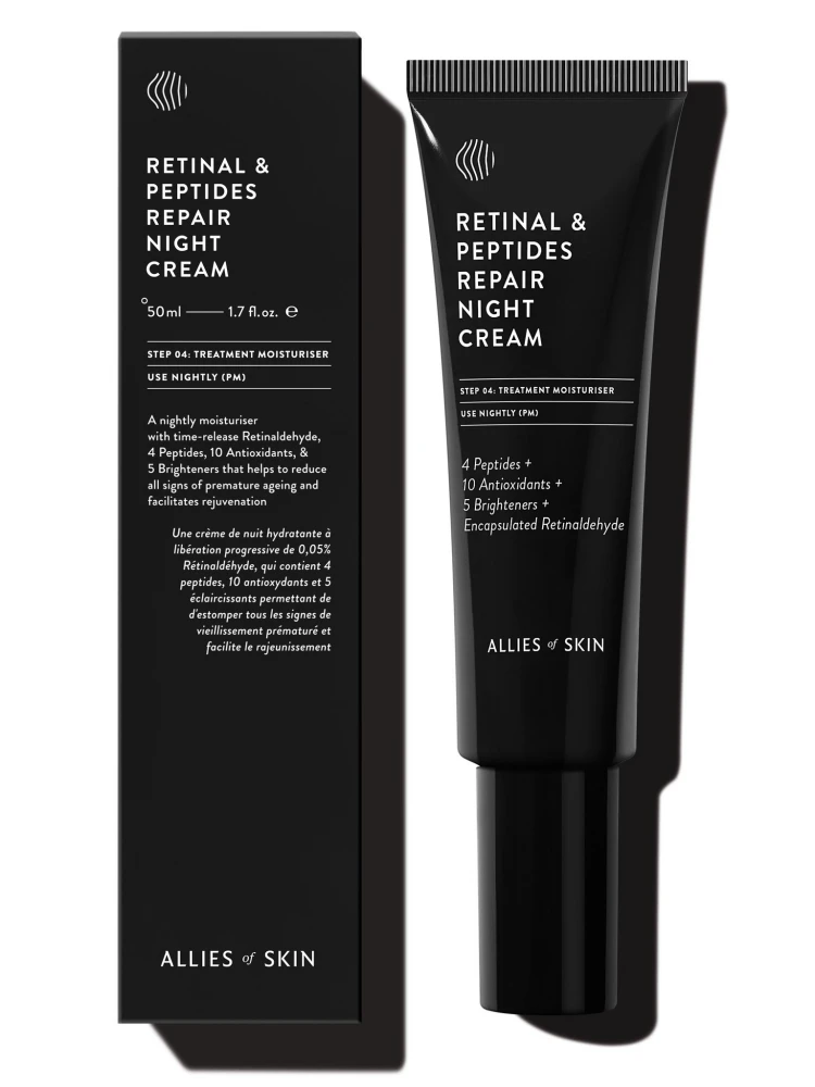 Allies of Skin - Ночной крем для лица Retinal &amp; Peptides Repair Night Cream - Фото 3