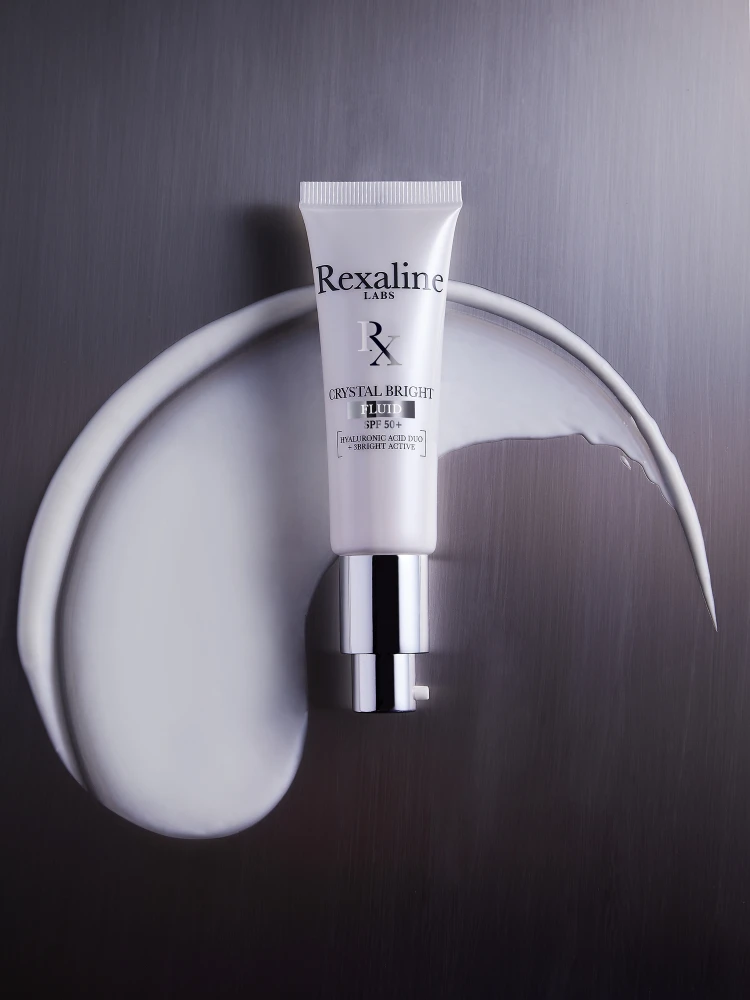 Rexaline - Флюїд захисний матуючий для сяйва шкіри SPF50+ Crystal Bright Illuminating Mattifying Fluid SPF50+ - Зображення 2