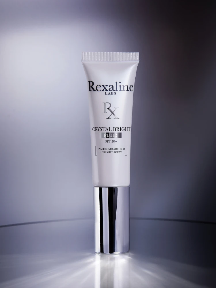 Rexaline - Флюїд захисний матуючий для сяйва шкіри SPF50+ Crystal Bright Illuminating Mattifying Fluid SPF50+ - Зображення 5