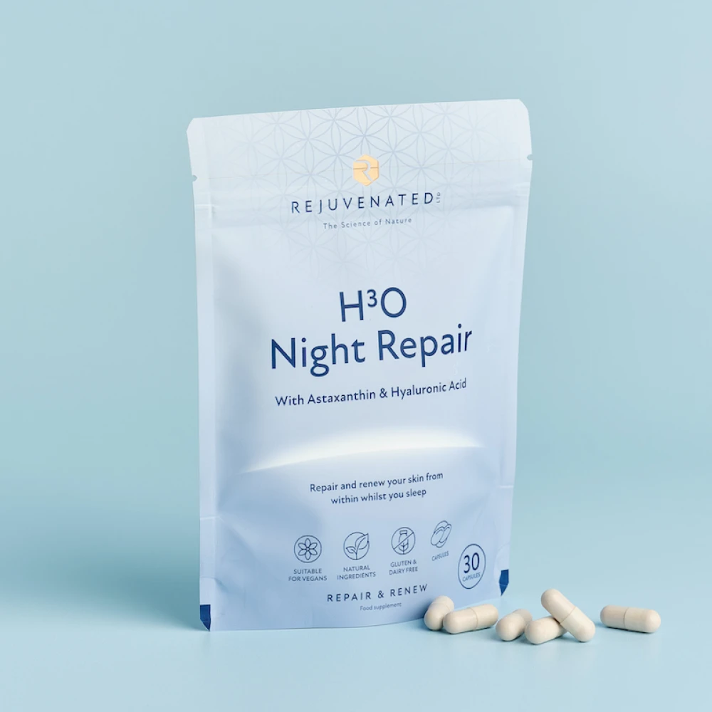 Rejuvenated - Активні капсули для нічного відновлення і зволоження шкіри H3O Night Repair - Зображення 2