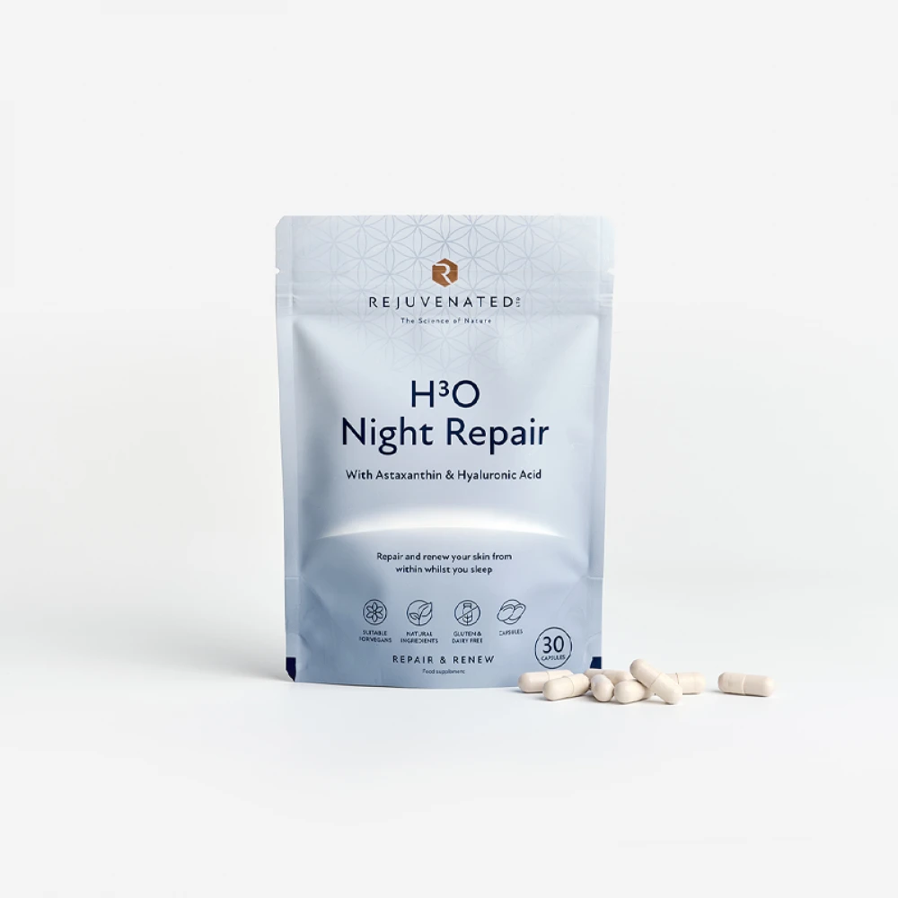Rejuvenated - Активні капсули для нічного відновлення і зволоження шкіри H3O Night Repair - Зображення 3