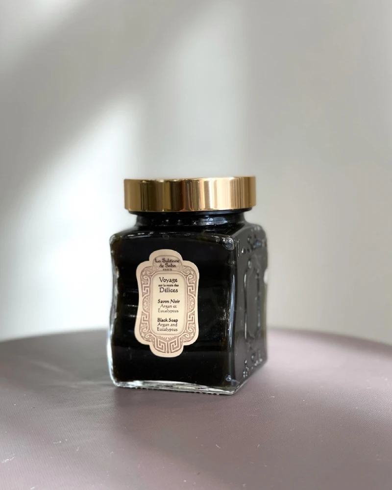 La Sultane De Saba - Чорне мило з евкаліптом Eucalyptus Black Soap - Зображення 2