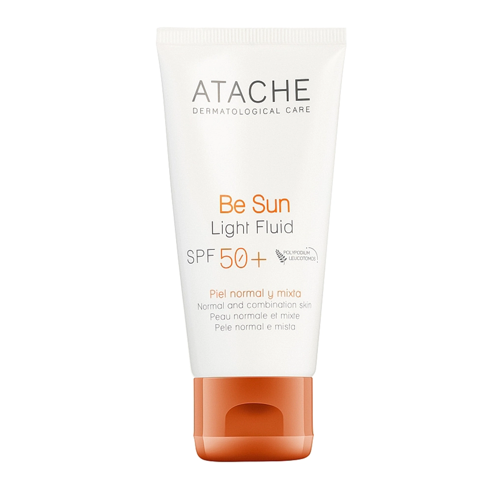 Atache - Омолоджуючий сонцезахисний крем для всіх типів шкіри Be Sun Light Fluid SPF50+ - Зображення 1